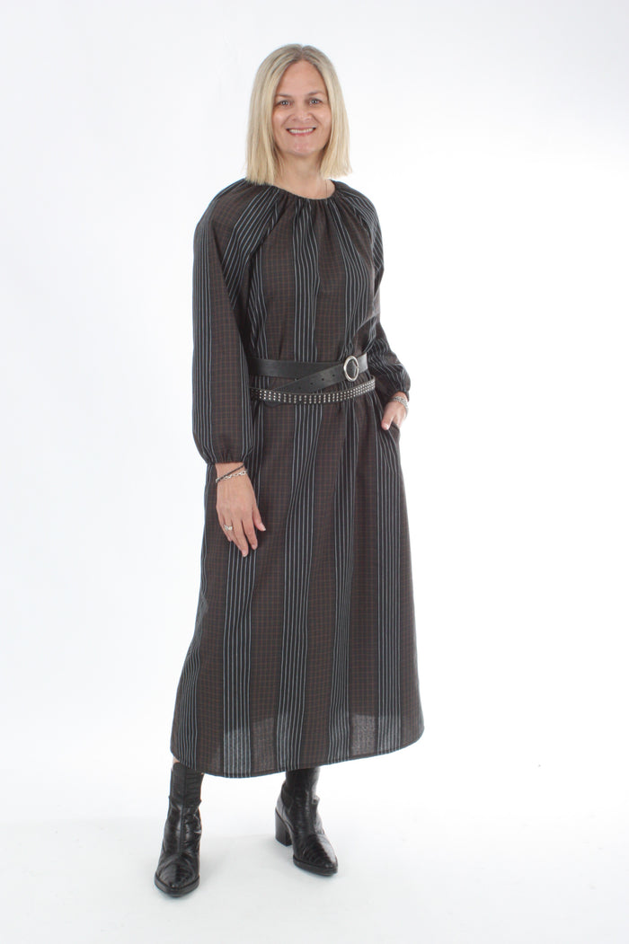 Jemima Dress - Chocolate Black Print
