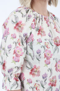 Cora Top - Pink Floral