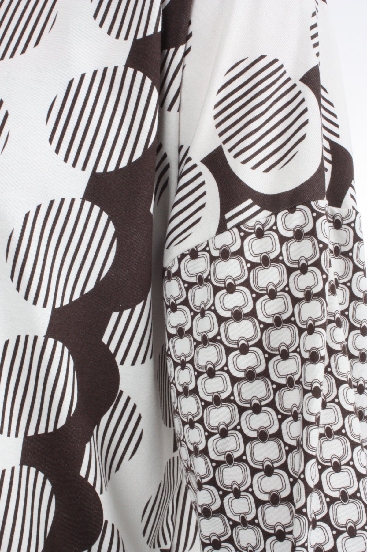 Tracee Top - Chocolate and Ivory Print
