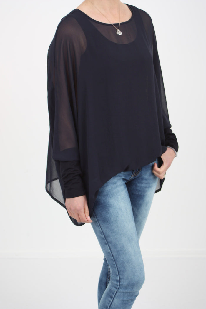 Alexa Top - Plain Navy - Pre-Order