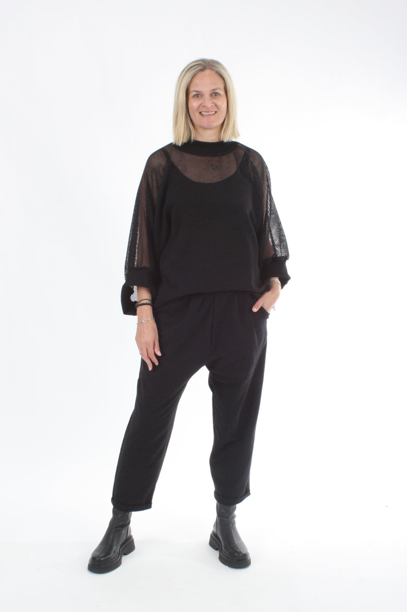 Sonia Top - Black Mesh - Pre Order
