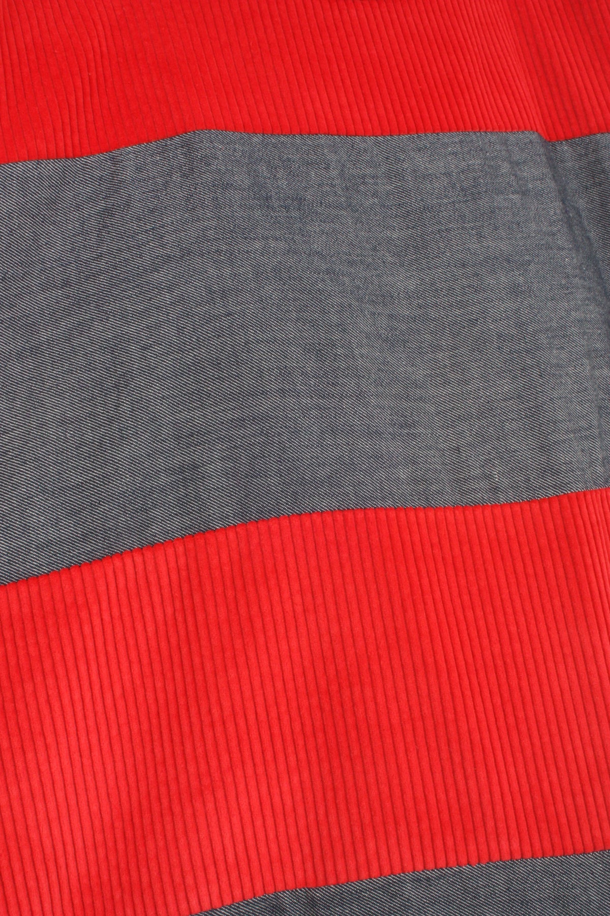 Sonia Top - Red Corduroy and Denim