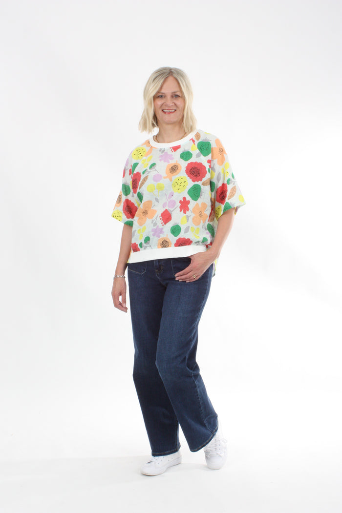 Harper Top - Floral - Short sleeve