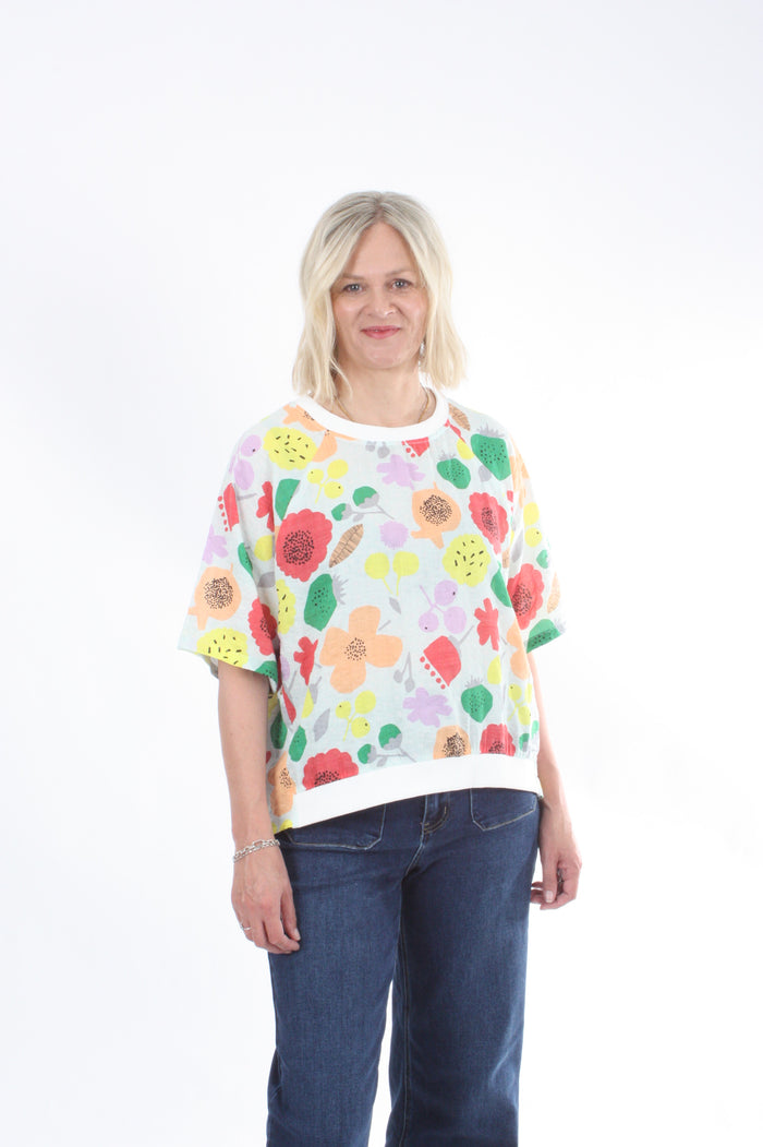 Harper Top - Floral - Short sleeve