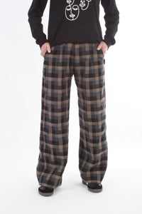 Lexi Pants - Black and Mocha check - Pre Order