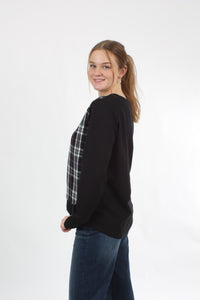 Sisters Sweater - Black Check