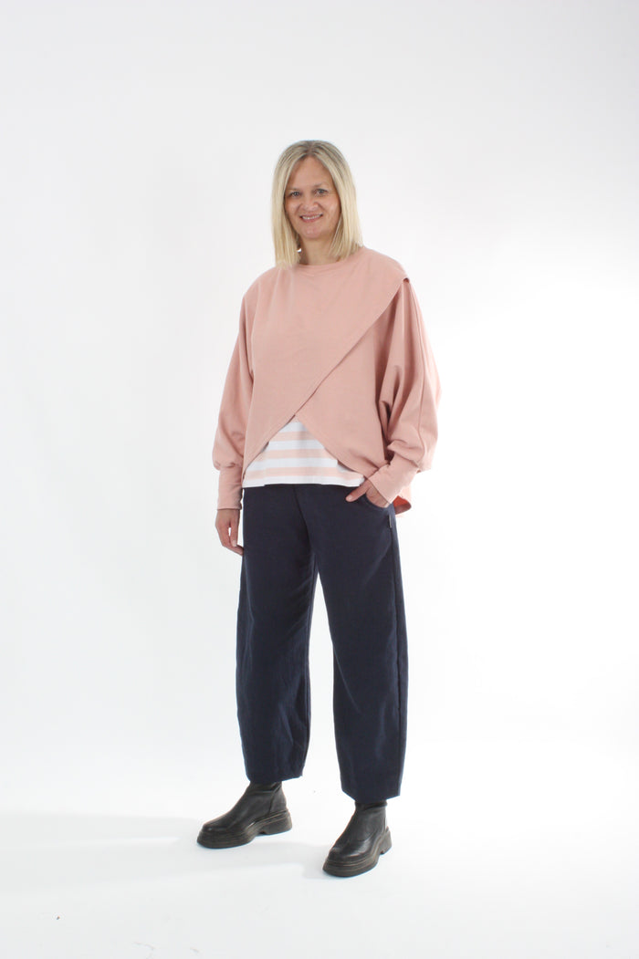 Cross Over Jumper - Pink