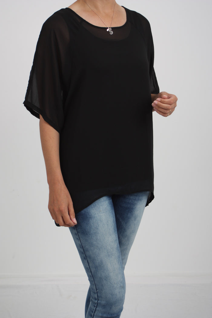 Kendra Top - Black -  Pre Order