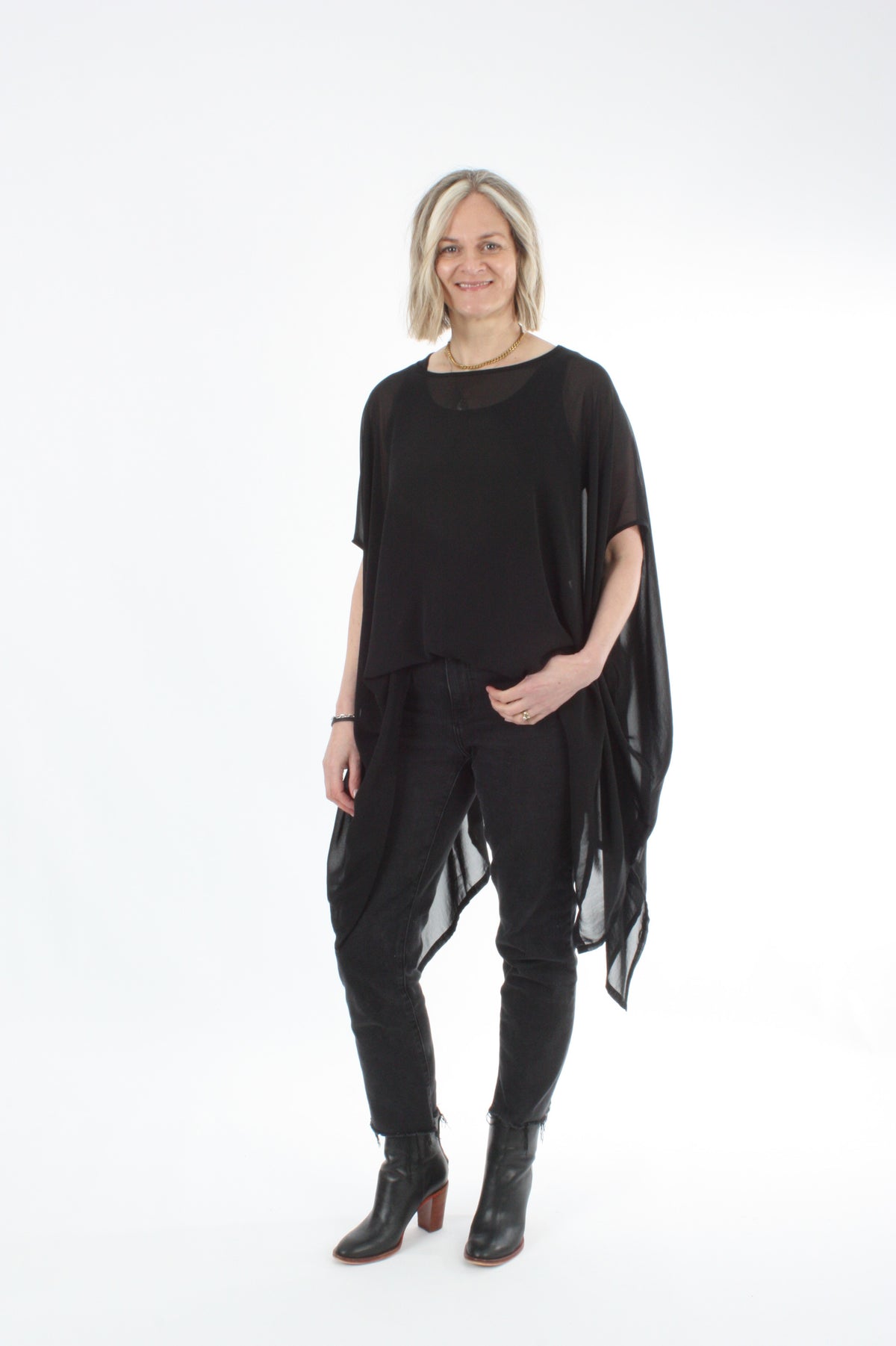 Drape Top - Black or Navy