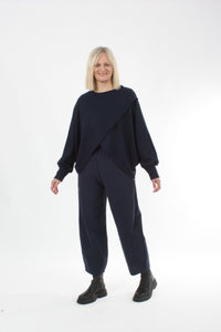 Cross Over Jumper - Navy