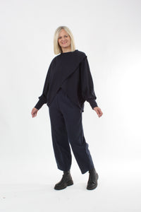 Cross Over Jumper - Navy