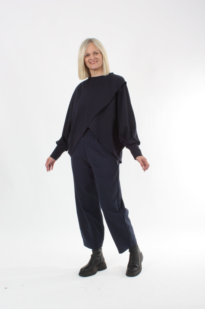 Cross Over Jumper - Navy