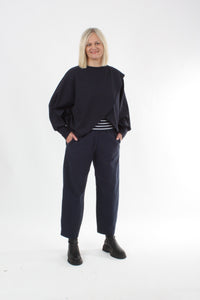 Cross Over Jumper - Navy