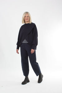 Cross Over Jumper - Navy