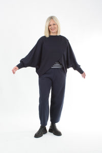 Cross Over Jumper - Navy