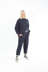 Cross Over Jumper - Navy