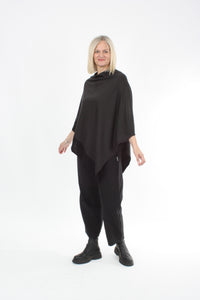 Tri Poncho Merino - Espresso with Black Trim - Pre-Order