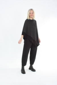 Tri Poncho Merino - Espresso with Black Trim - Pre-Order