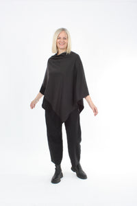 Tri Poncho Merino - Espresso with Black Trim - Pre-Order