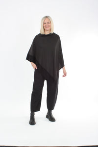 Tri Poncho Merino - Espresso with Black Trim - Pre-Order