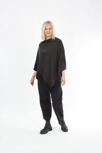 Tri Poncho Merino - Espresso with Black Trim - Pre-Order