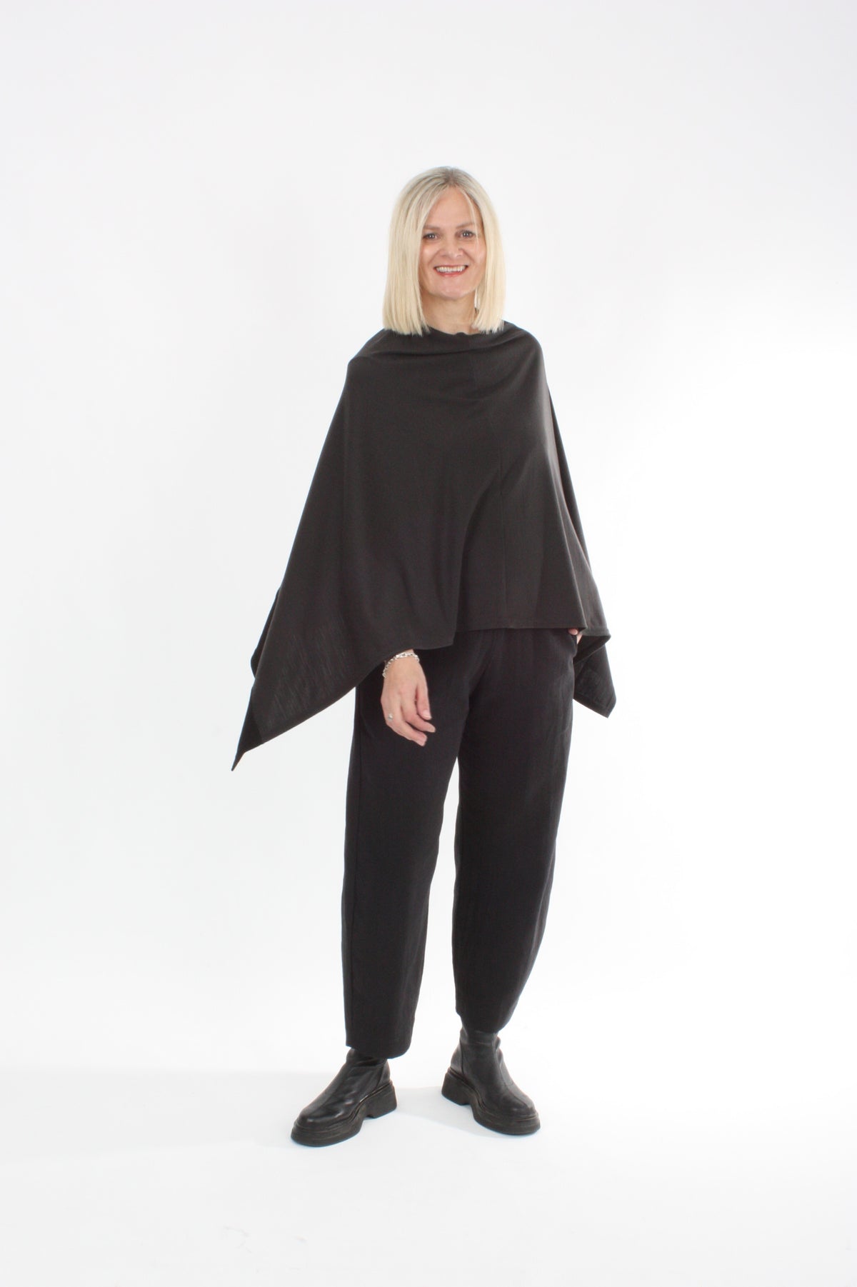 Tri Poncho Merino - Espresso with Black Trim - Pre-Order