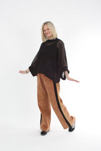 Sonia Top - Black Mesh - Pre Order
