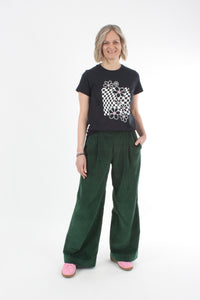 Corduroy Pants - Emerald Green - Pre Order