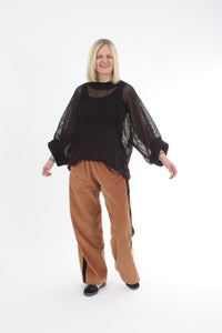 Sonia Top - Black Mesh - Pre Order