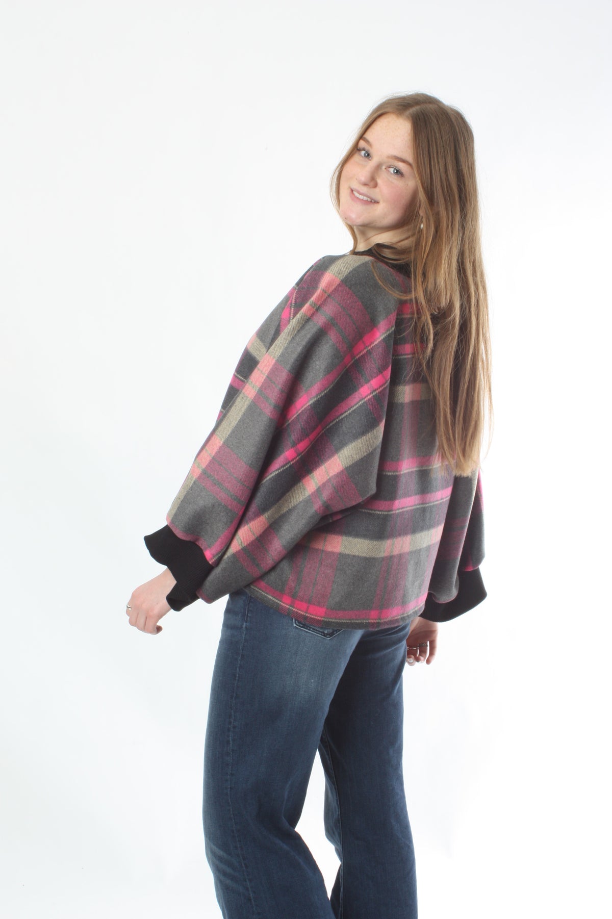 Sonia Top - Pink Check - Pre Order