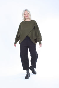 Cross Over Jumper - Khaki