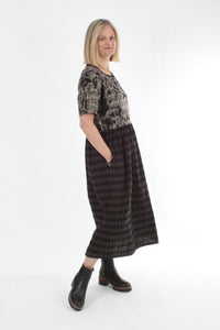 Tara Dress - Chocolate and Black Check