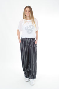 Lexi Pants - Navy Stripe - Pre Order