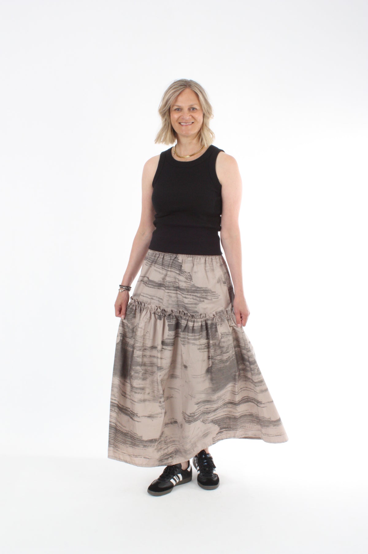 Tilly Skirt - Tan Print