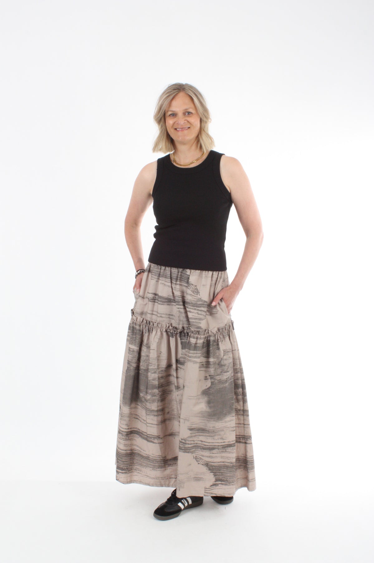 Tilly Skirt - Tan Print