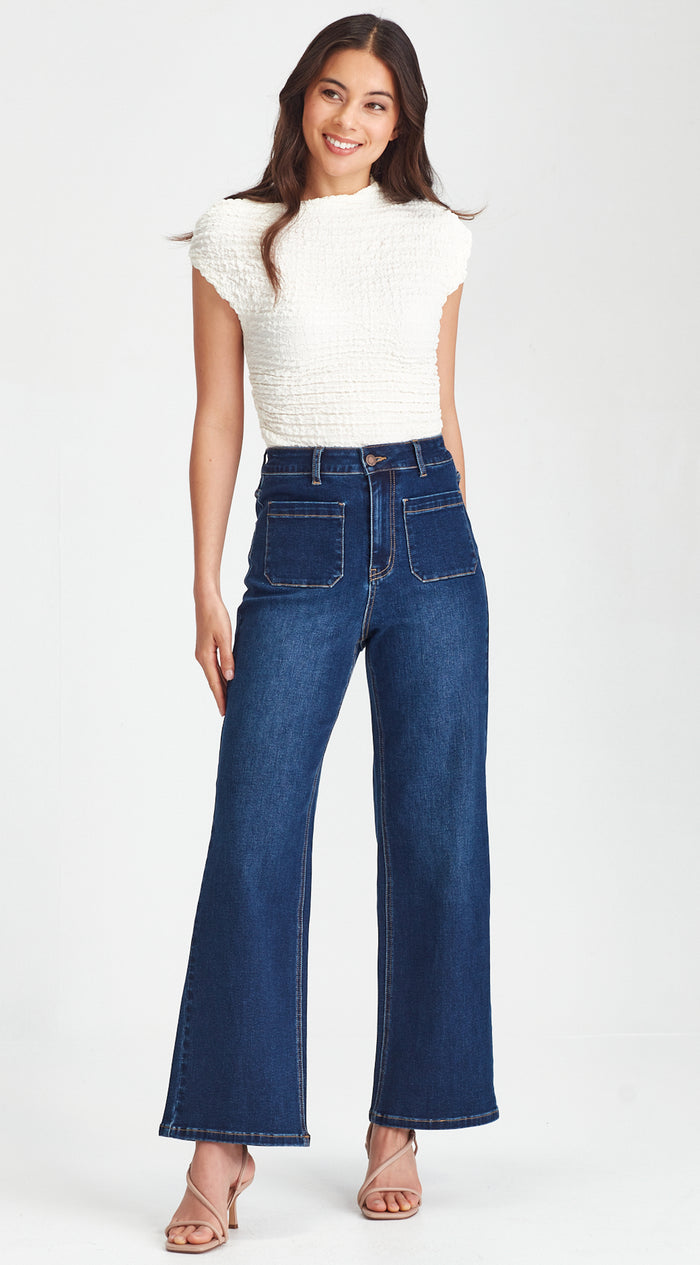 Libby Jeans Wide leg Dark Blue