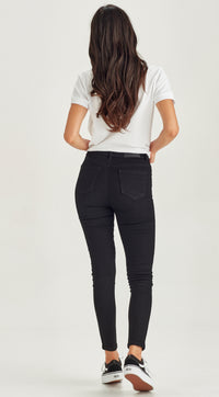 Slip Ankle Grazer Jeans Black