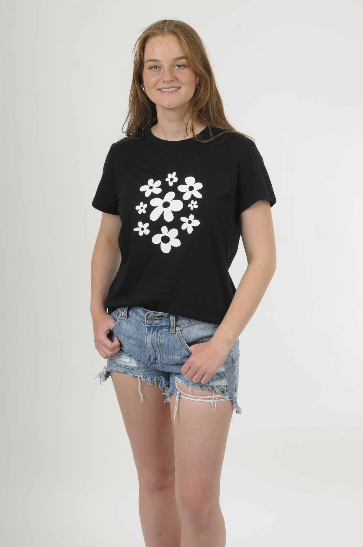 Tee Shirt - Flower Bunch Print - Pre Order