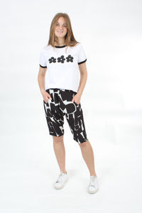 Jedi Shorts - Black White Print