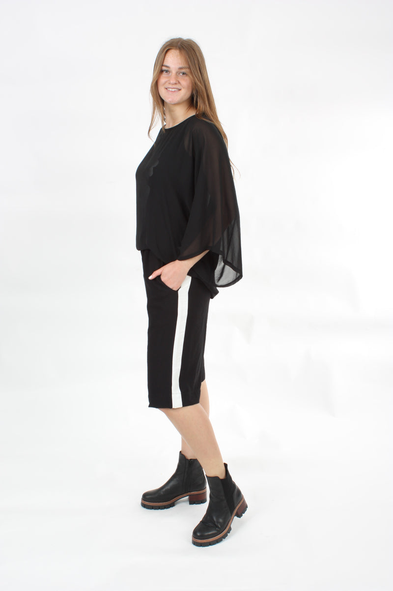 Olivia Shorts - Natural, Emerald or Black with Stripe - Pre Order