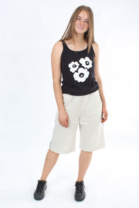 Olivia Shorts - Natural, Emerald or Black with Stripe - Pre Order