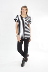Scarlett Top - Black and White stripe