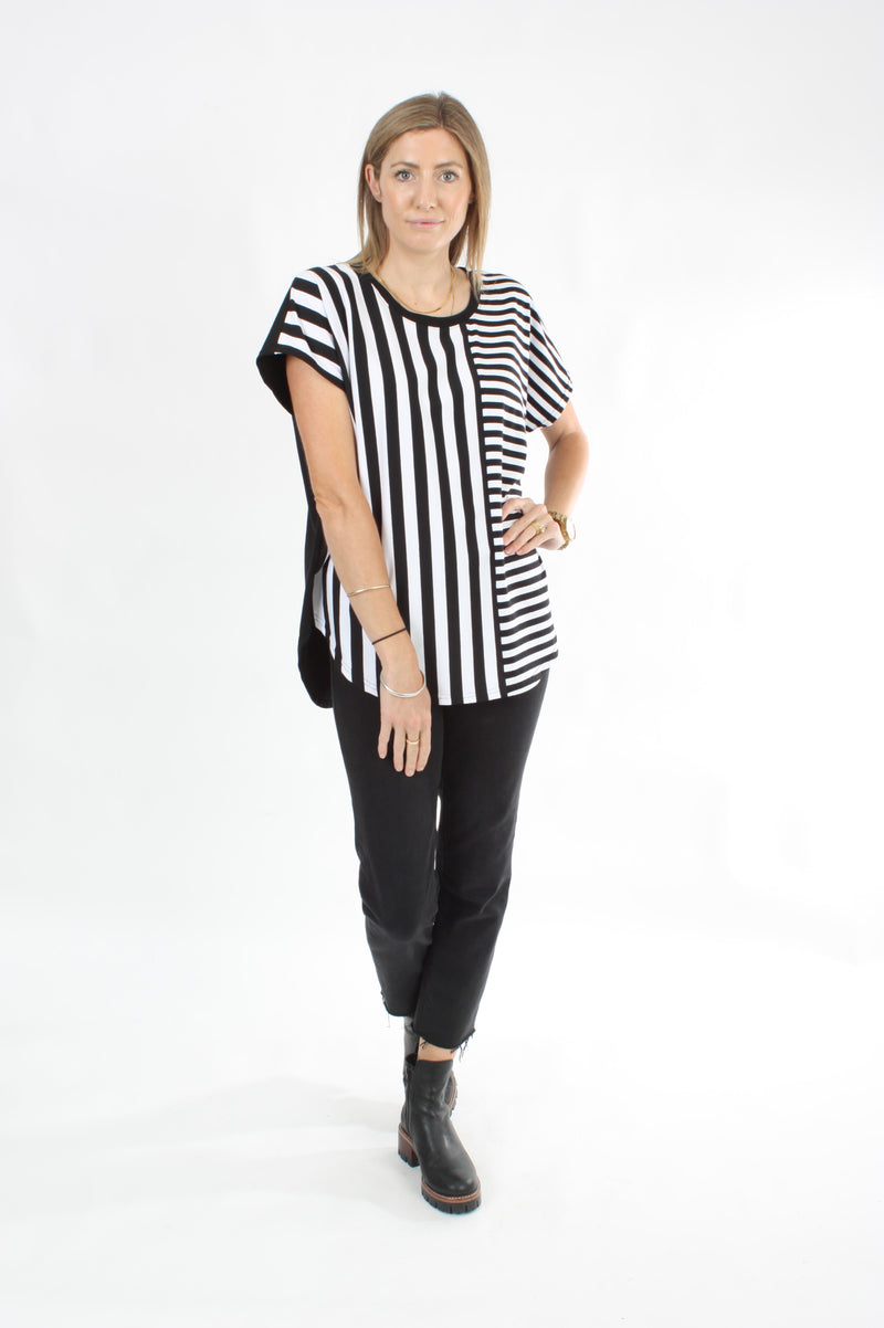 Scarlett Top - Black and White stripe