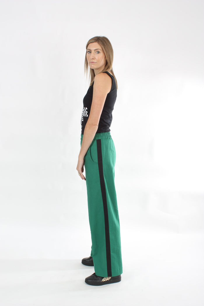 Olivia Pants Linen - Emerald