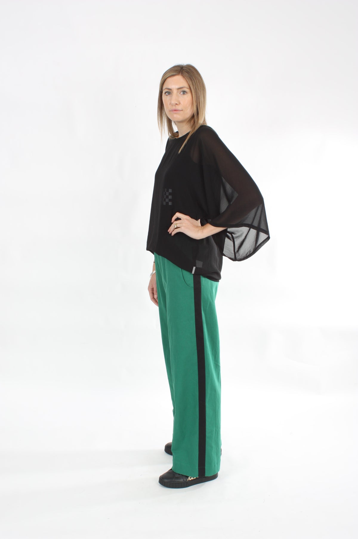 Olivia Pants Linen - Emerald - Pre-Order