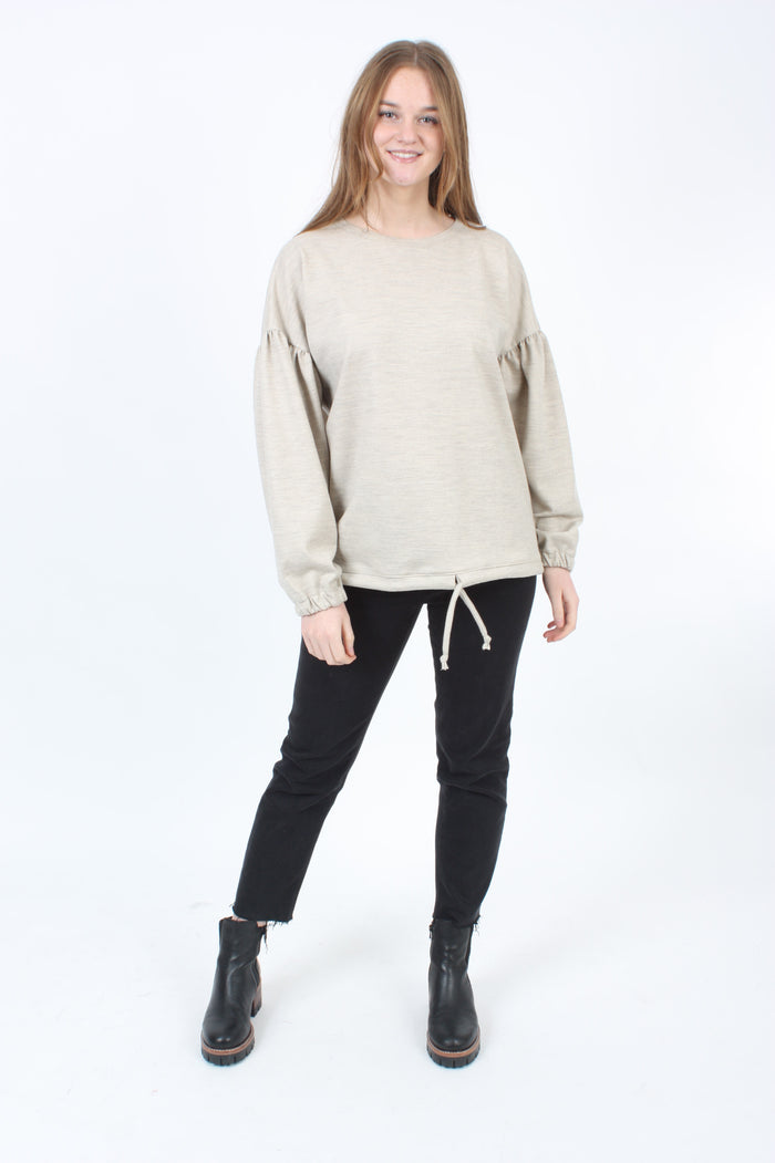 Mila Sweater - 100% Merino - Oat - Pre Order