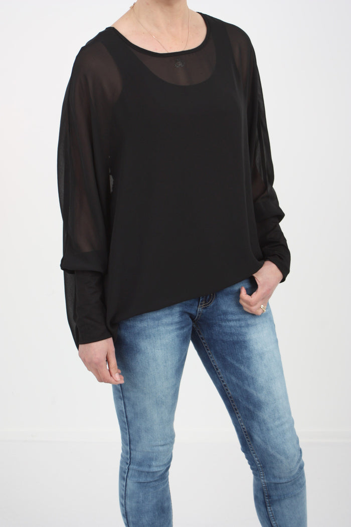 Alexa Top - Plain Black - Pre-Order