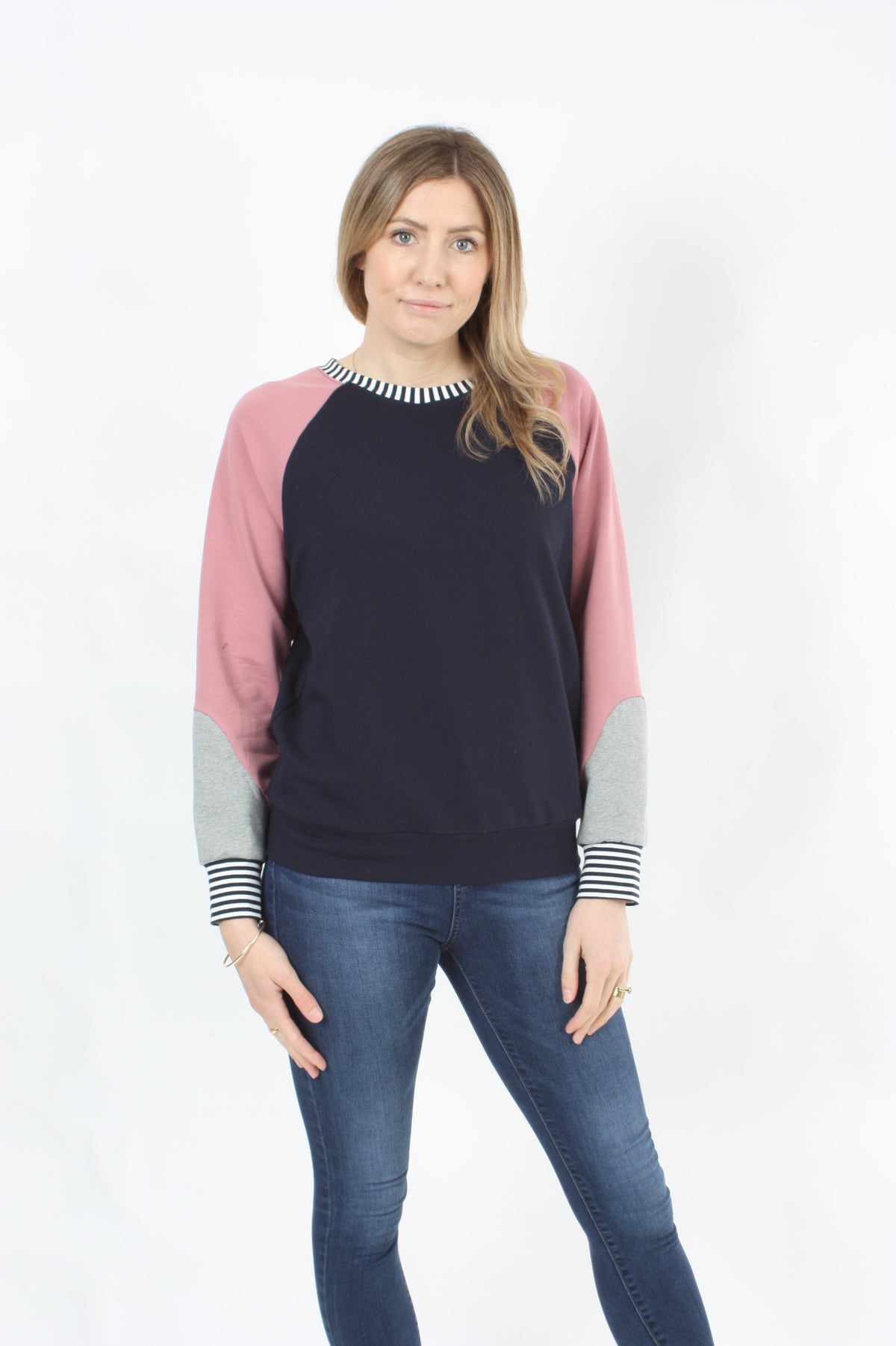 Shazza Top - Navy and Rose - Pre Order