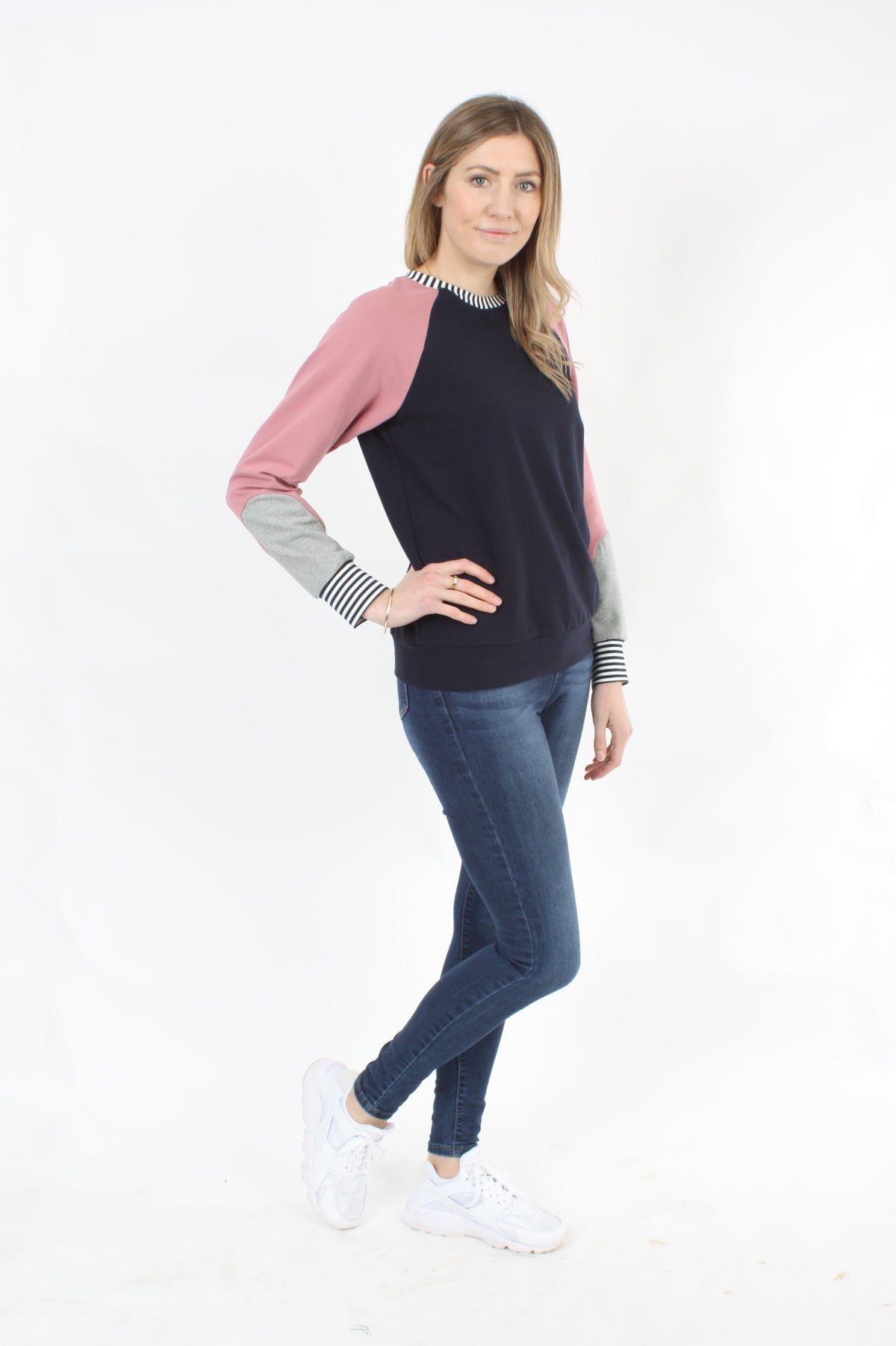 Shazza Top - Navy and Rose - Pre Order