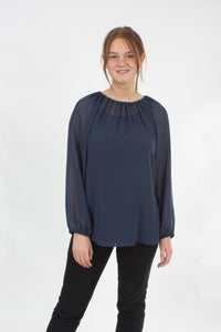 Eva Top - Denim Blue - Pre-Order